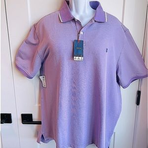 NWT Izod LaCoste Advantage Performance Cool FX Lavender Polo Size 2XL